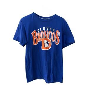 Nike Denver Broncos NFL T Shirt Mens Medium Blue Football Graphic Tee
